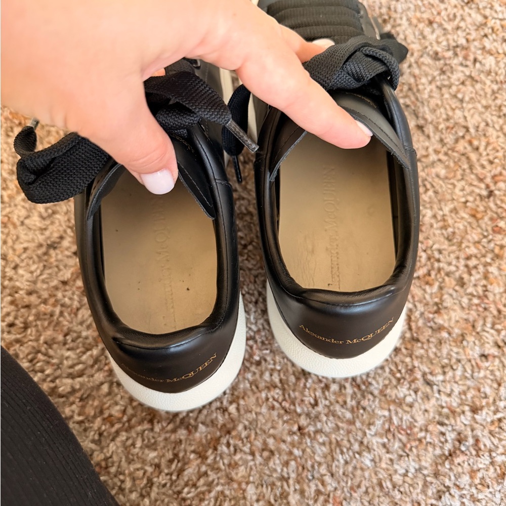 Alexander McQueen Black and White Sneakers - Picture 3 of 6